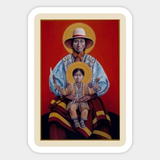 Bolivian St. Joseph & Child Sticker